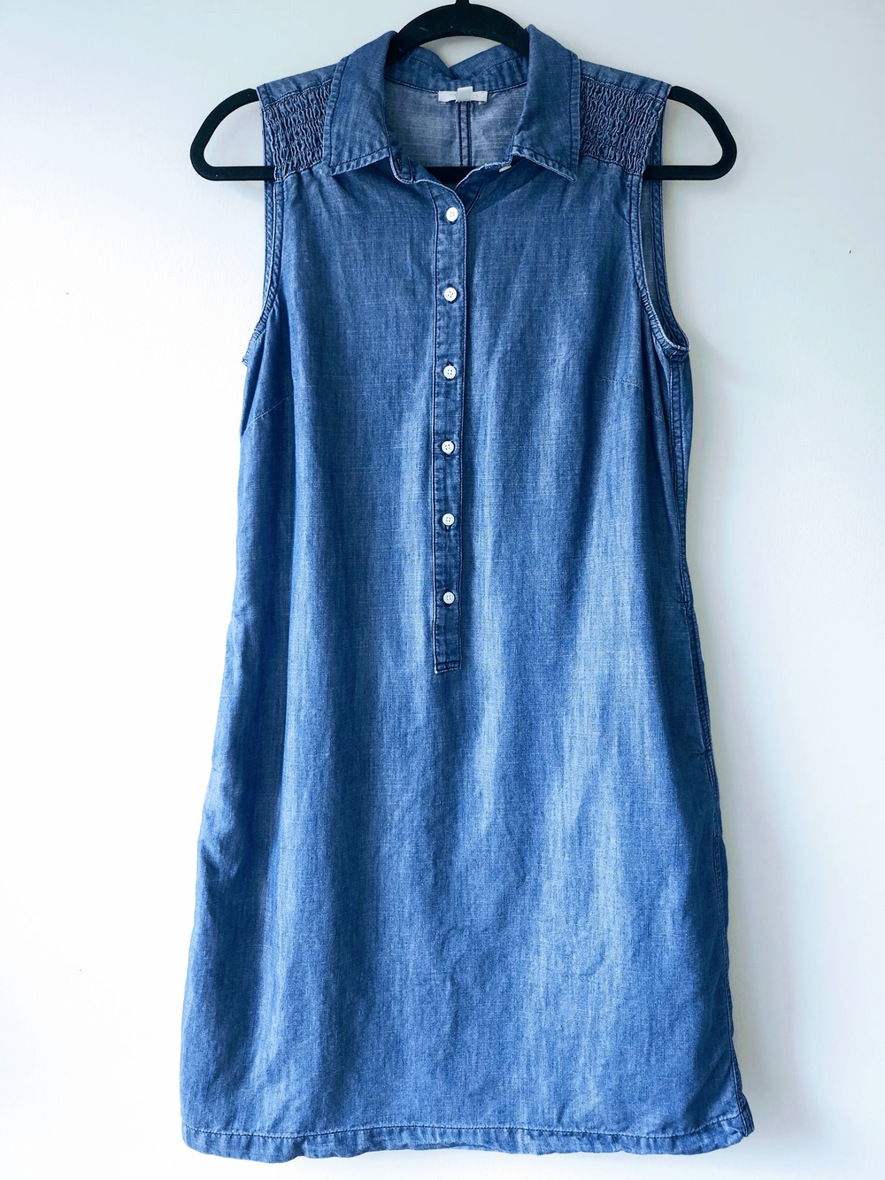 Talbots Sleeveless Denim Midi Dress